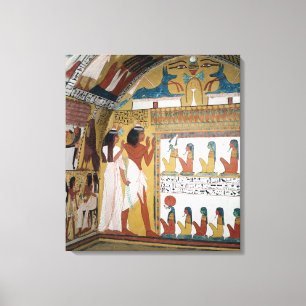Sennedjem och hans vända mot för fru naos canvastryck