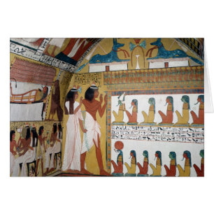 Sennedjem och hans vända mot för fru naos hälsningskort