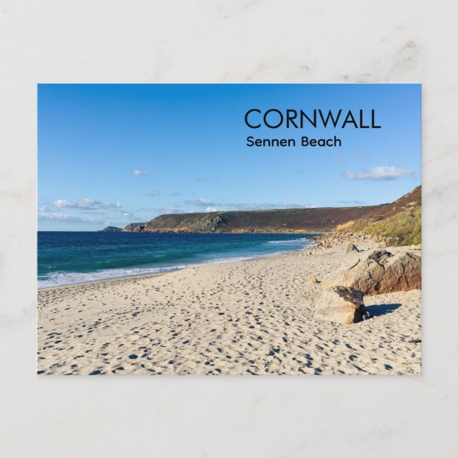 Sennen Beach Cornwall England  Vykort (Framsida)