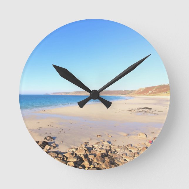 Sennen Cove Wall Clock Rund Klocka (Framsida)