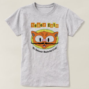 Señor Gato™ Debonair Mustachio'd Cat! T Shirt