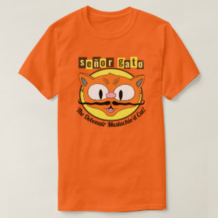 Señor Gato™ den mondäna mustaschkatten! T Shirt
