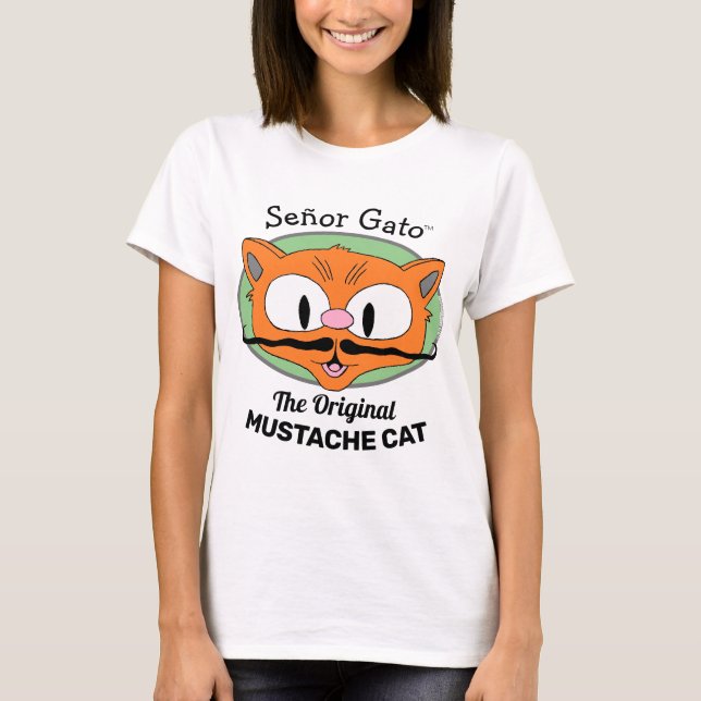 Señor Gato™ det ursprungliga kräftdjurets katt T Shirt (Framsida)