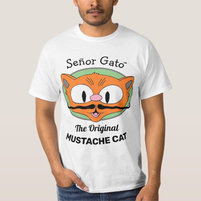 Señor Gato™ det ursprungliga kräftdjurets katt T Shirt (Framsida)