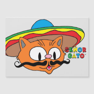 señor gato magnetisk kort