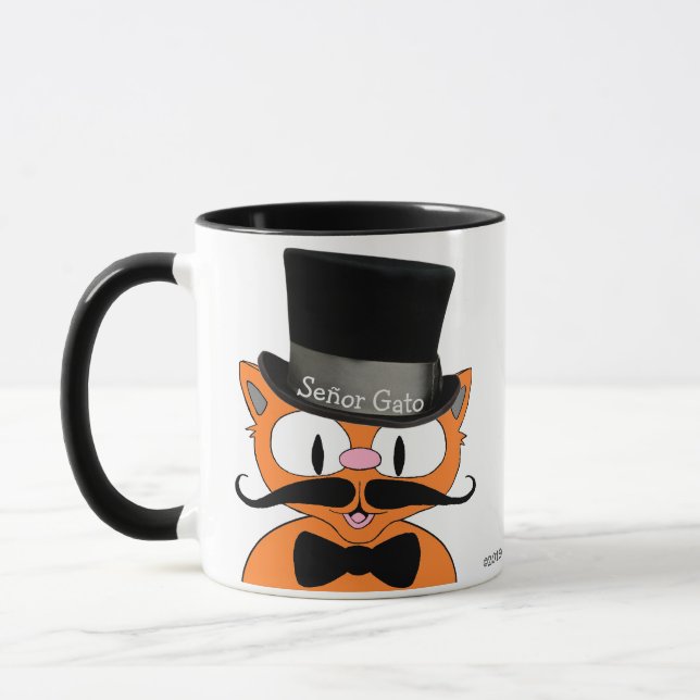 Señor Gato "Puttin" på Ritz-kaffet Mugg (Vänster)