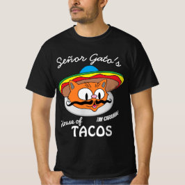 Señor Gato's House of Tacos mexikansk tecknad katt T Shirt