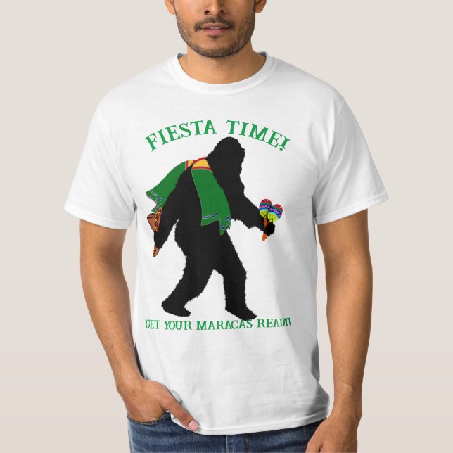 Senor Squatcho de Mayo med Poncho T Shirt (Framsida)