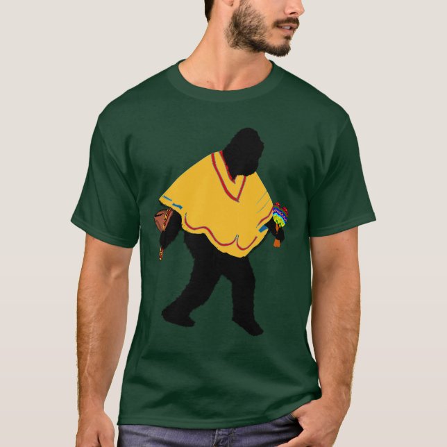 Senor Squatcho de Mayo med Poncho T Shirt (Framsida)
