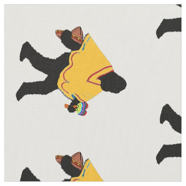 Senor Squatcho de Mayo med Poncho Tyg (Närbild)