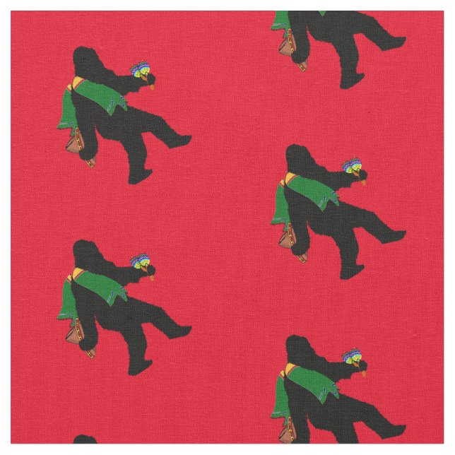 Senor Squatcho de Mayo Sasquatch Tyg (Närbild)