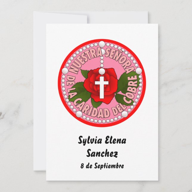 Señora De La Caridad Del Cobre inbjudan (Framsida)