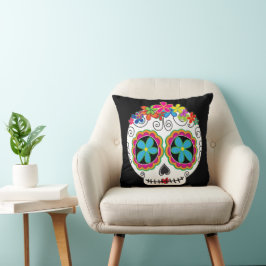 Señorita Calavera Day of the dead Sugar Skull Kudde