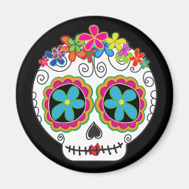 Señorita Calavera Day of the dead Sugar Skull Magnet