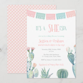 Señorita Hon-ESTA Little Baby Shower Fiesta Inbjudningar