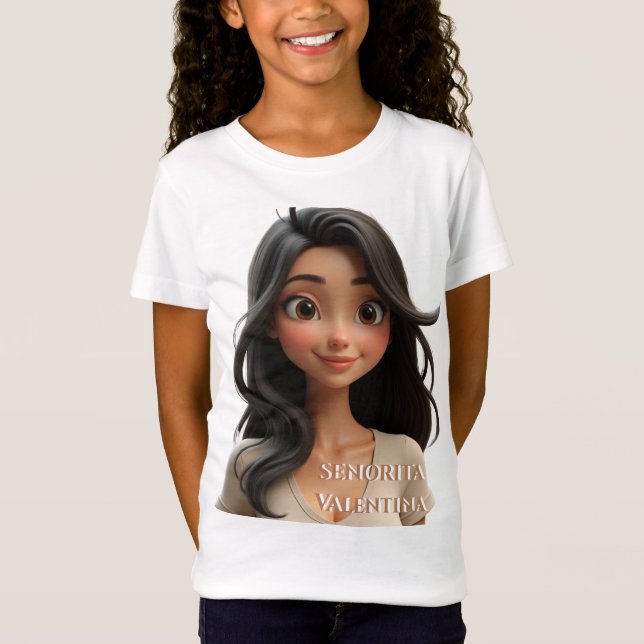 Senorita Valentina: Radiant Charm and Warmth T Shirt (Framsida)