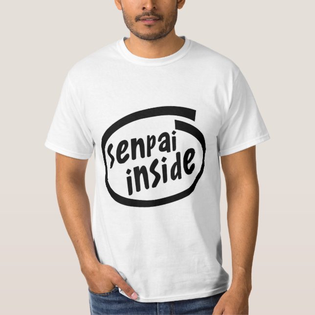 Senpai inre parodi tee shirt (Framsida)