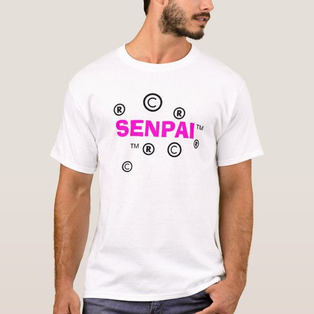 senpai tee shirt (Framsida)