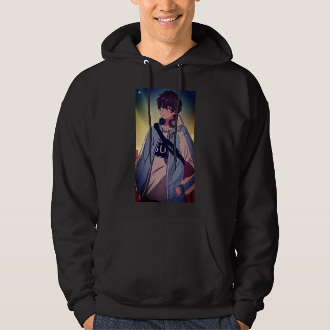 SenpaiXEL Urban Sunset Boy Hoodie (Framsida)