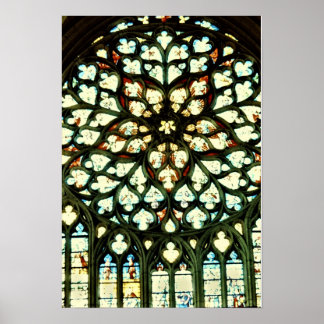 SENS CATHEDRAL RO WINDOW POSTER
