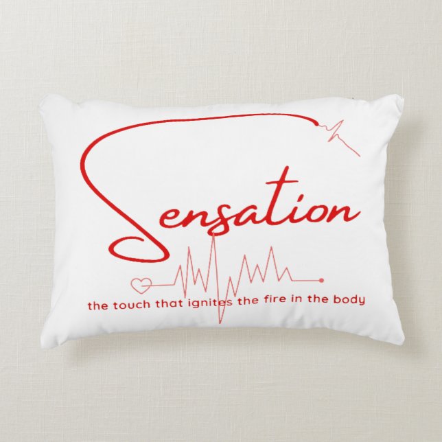 Sensation Pulse Heartline Prydnadskudde (Framsidan)