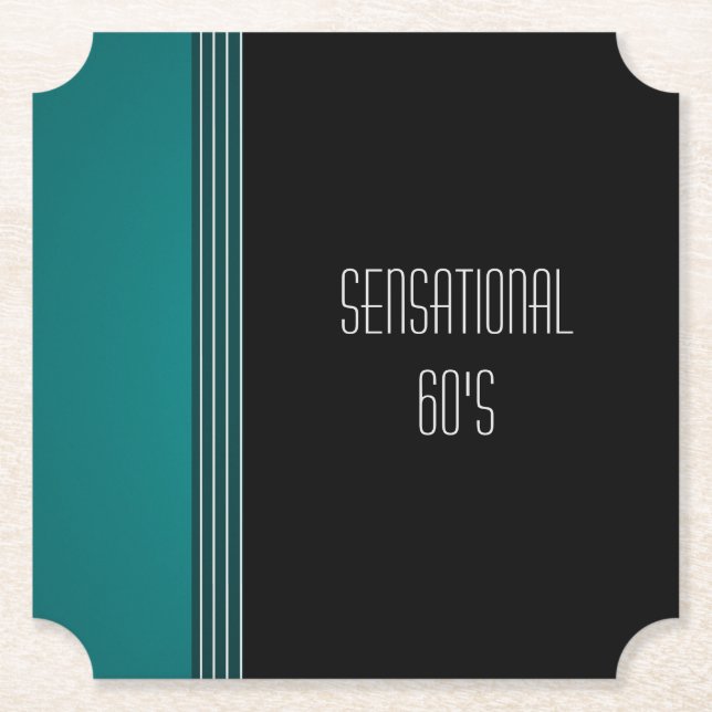 "Sensational 60's"-Anpassade Papper Underlägg (Framsida)