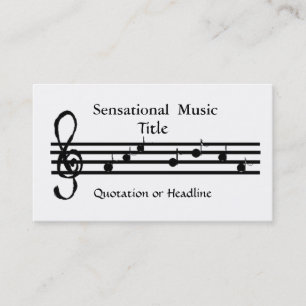 Sensational Music Visitkort