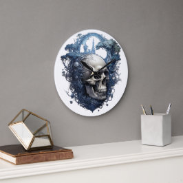 🕰️ 💀 Sensational Skull Clock 💀 🕰️ Stor Klocka