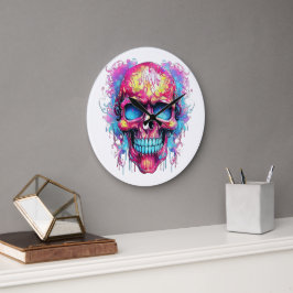 🕰️ 💀 Sensational Skull Clock 💀 🕰️ Stor Klocka