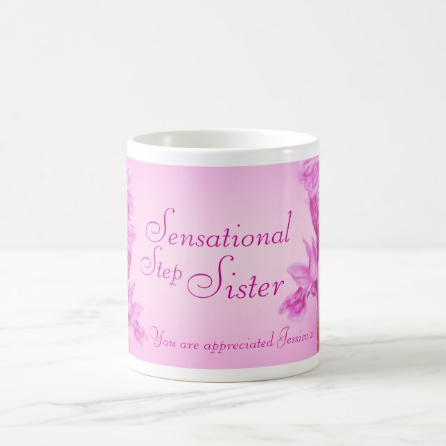 Sensational Step Sister lilac orchid tack vare mug Kaffemugg (Center)