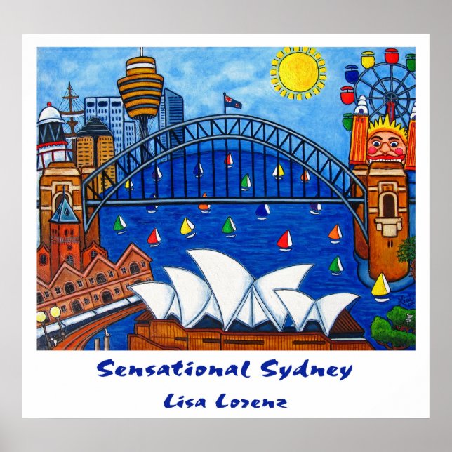 Sensational Sydney Painting Print Poster (Framsidan)
