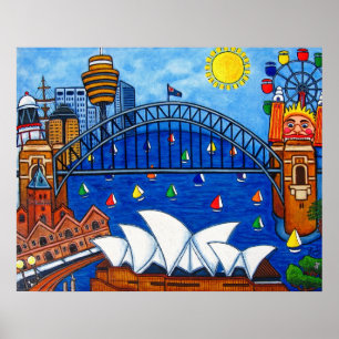 Sensational Sydney Print av Lisa Lorenz Poster