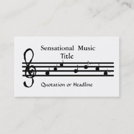 Sensationell musik visitkort
