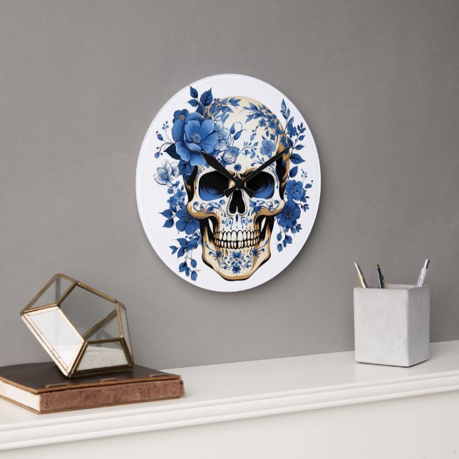 🕰️💀 Sensationell Skalle Väggur 🕰️💀 (Kontor)