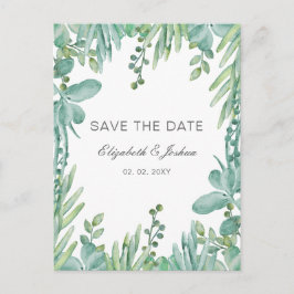 Sensationella Succulents Bröllop spara datum Meddelande Vykort