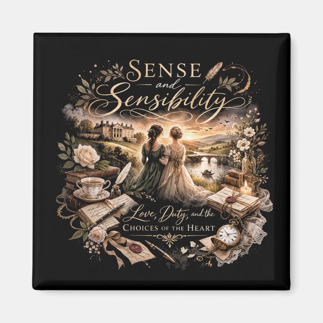 Sense and Sensibility Magnet (Framsidan)
