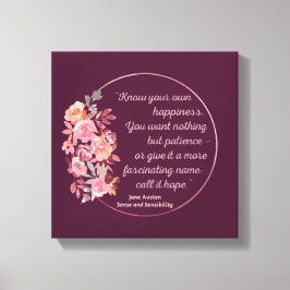 Sense And Sensibility Quote I - Cute Style Canvastryck