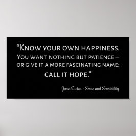 Sense- och känslighetsoffert I Poster