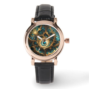 Sense om Abstrakt av ljus och i Guld. Armbandsur