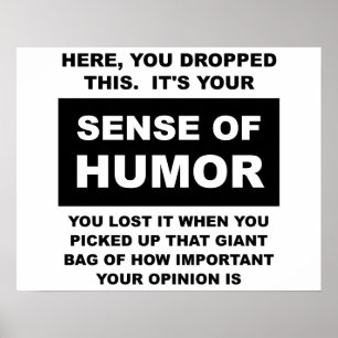 Sense om Humor Funny Poster