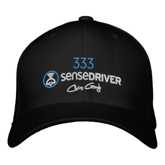 SenseDriver + 333 Chris Gayle Hat Broderad Keps (Framsida)