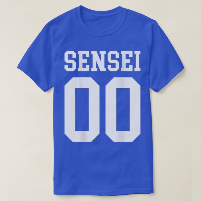Sensei Jersey Anime Manga Japanska T Shirt (Design framsida)