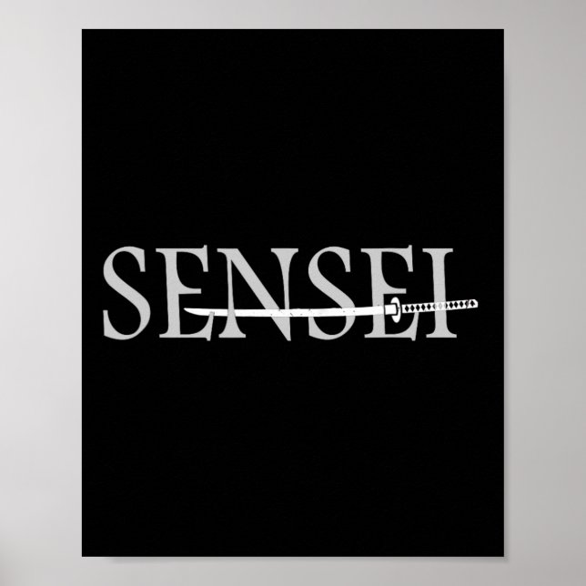 Sensei Martial Arts Coach Poster (Framsidan)