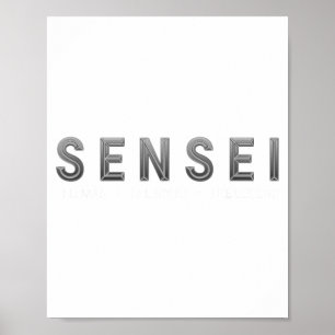 Sensei myt legend kampsportstränare karate poster