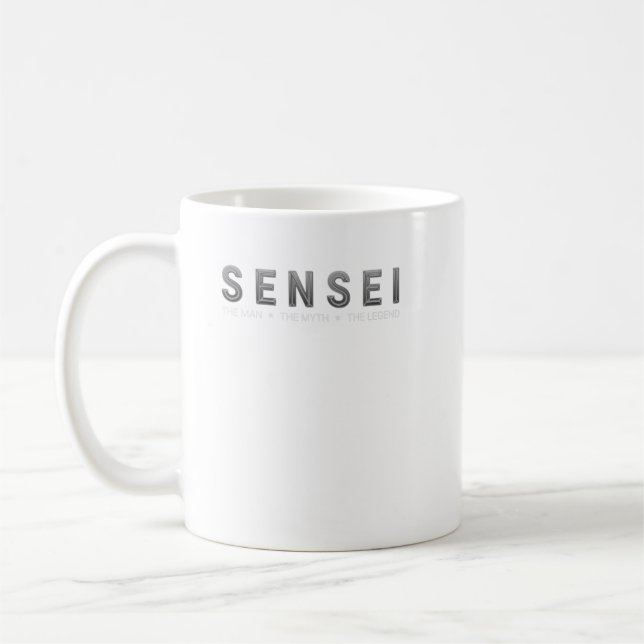 Sensei - Myth Legend Martial Arts Trainer Karate T Kaffemugg (Vänster)