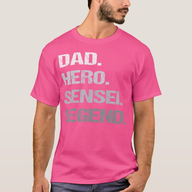 Sensei Pappa Karate Judo T Shirt (Framsida)