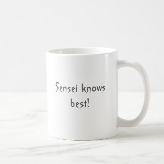 Sensei vet bäst! kaffemugg