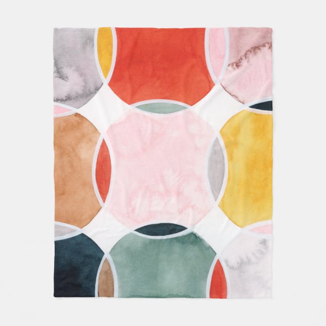 Sensitet - Circle Mönster Fleecefilt (Framsidan)