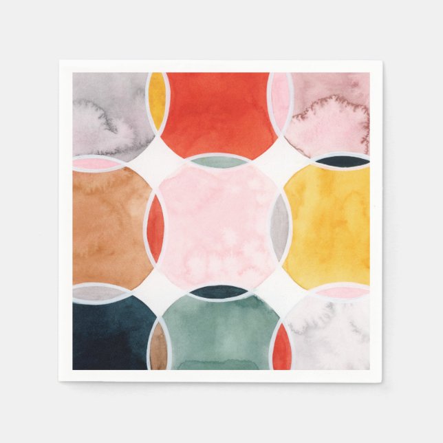 Sensitet - Circle Mönster Pappersservett (Framsidan)