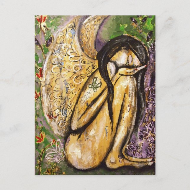 Sensitivt vykort för Vinge Angel (Framsida)